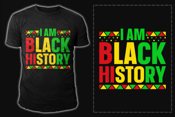 Black History T-shirt Design Vector