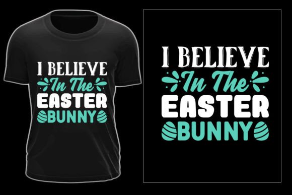 Easter Bunny Typographic T-Shirt Design Graphics