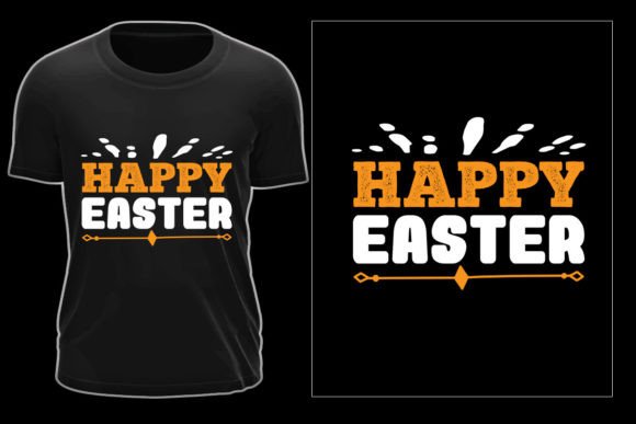 Happy Easter Typographic T-Shirt Design Graphics