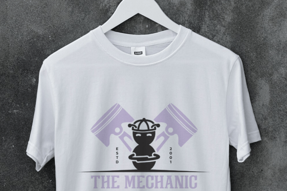 Mechanic Logo Graphics for T-Shirt Designs