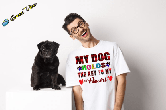 My Dog Holds the Key to My Hearts Graphics & T-Shirt Designs