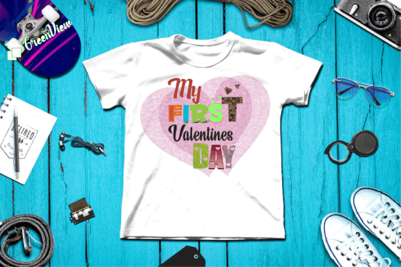 My First Valentines Day Sublimation Graphics