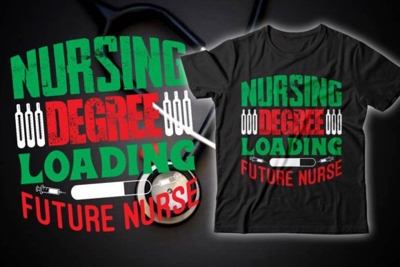Nursing Typographic Quotes Design Vector: Graphics for T-Shirt Designs & Content Publishing