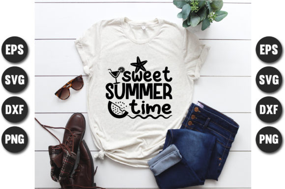 Sweet Summer Time Graphics & T-Shirt Designs